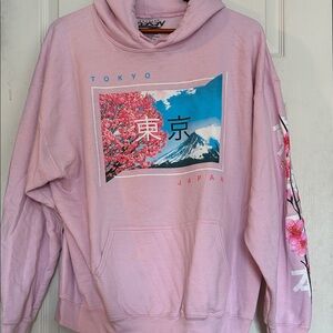 Pink Tokyo Graphic Hoodie